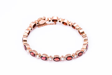 Oval & Round Mixed Stone Bracelet