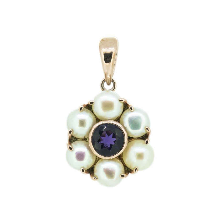 Circular Pearl Cluster Pendant