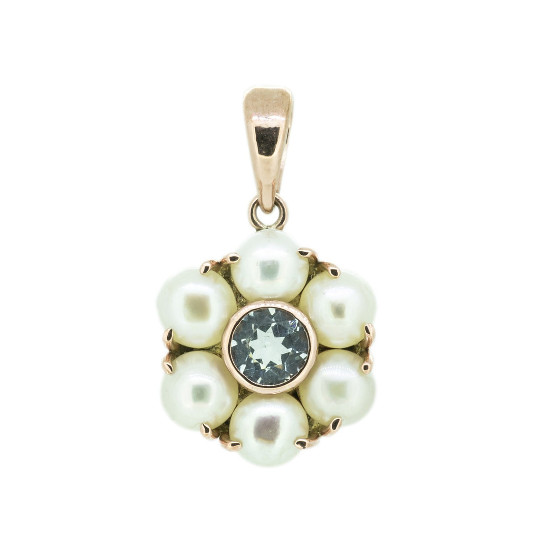 Circular Pearl Cluster Pendant