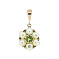 Circular Pearl Cluster Pendant