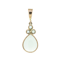 Teardrop & Pearl Trefoil Pendant