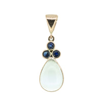 Teardrop & Pearl Trefoil Pendant