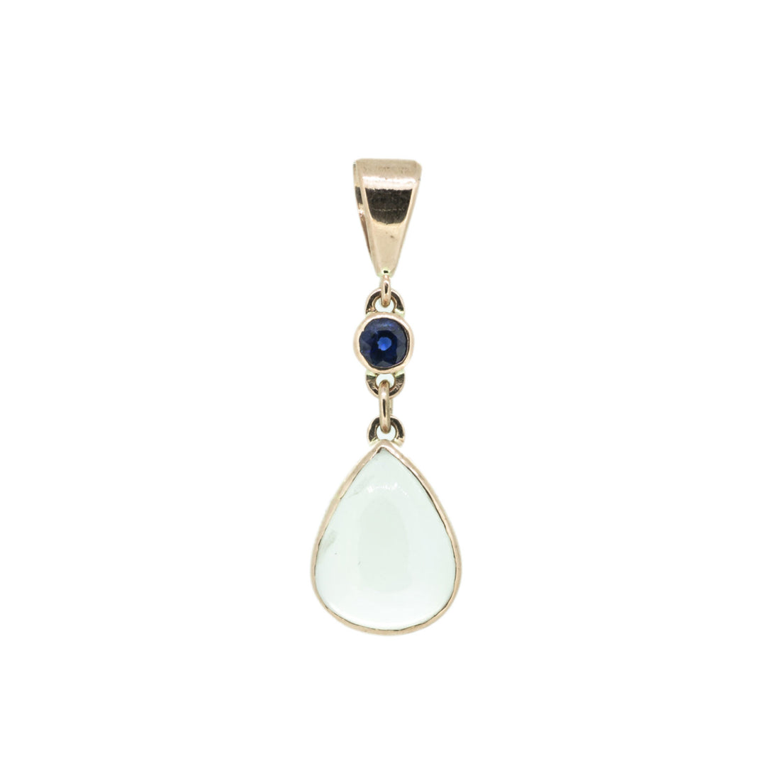 Round & Teardrop, Mixed Stones Pendant