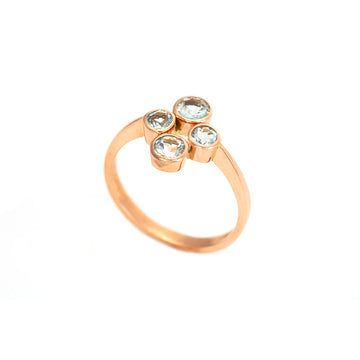 Four Stone Cluster Ring