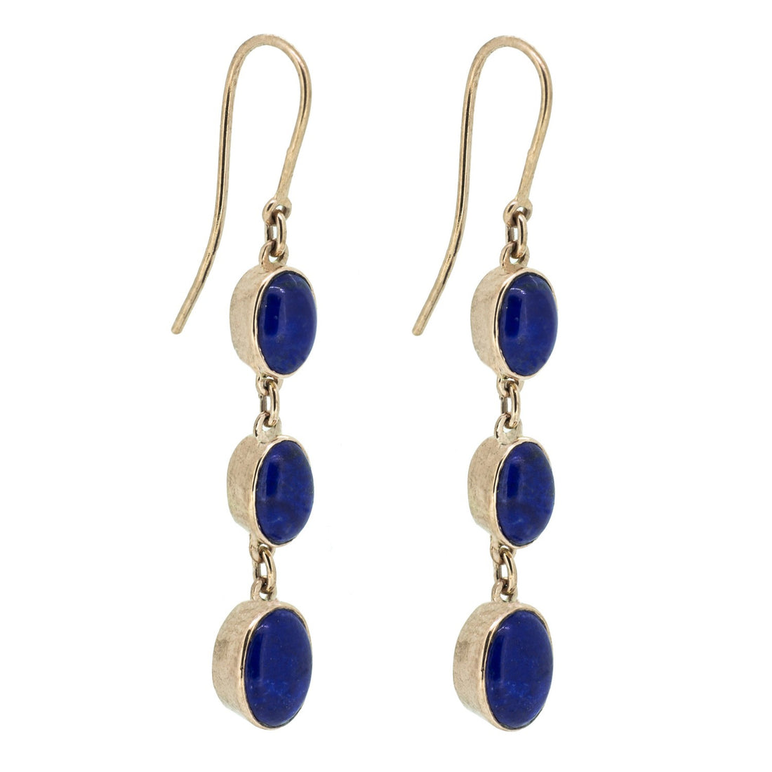 Triple Drop Collet Earrings