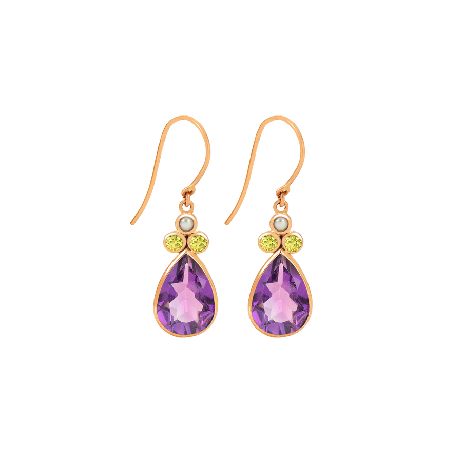 Teardrop & Trefoil Earrings