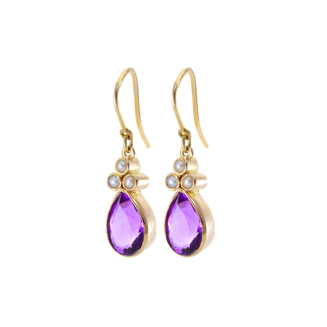 Teardrop & Trefoil Earrings