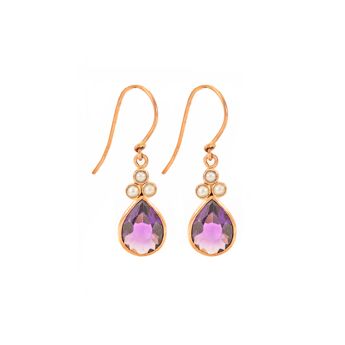 Teardrop & Trefoil Earrings