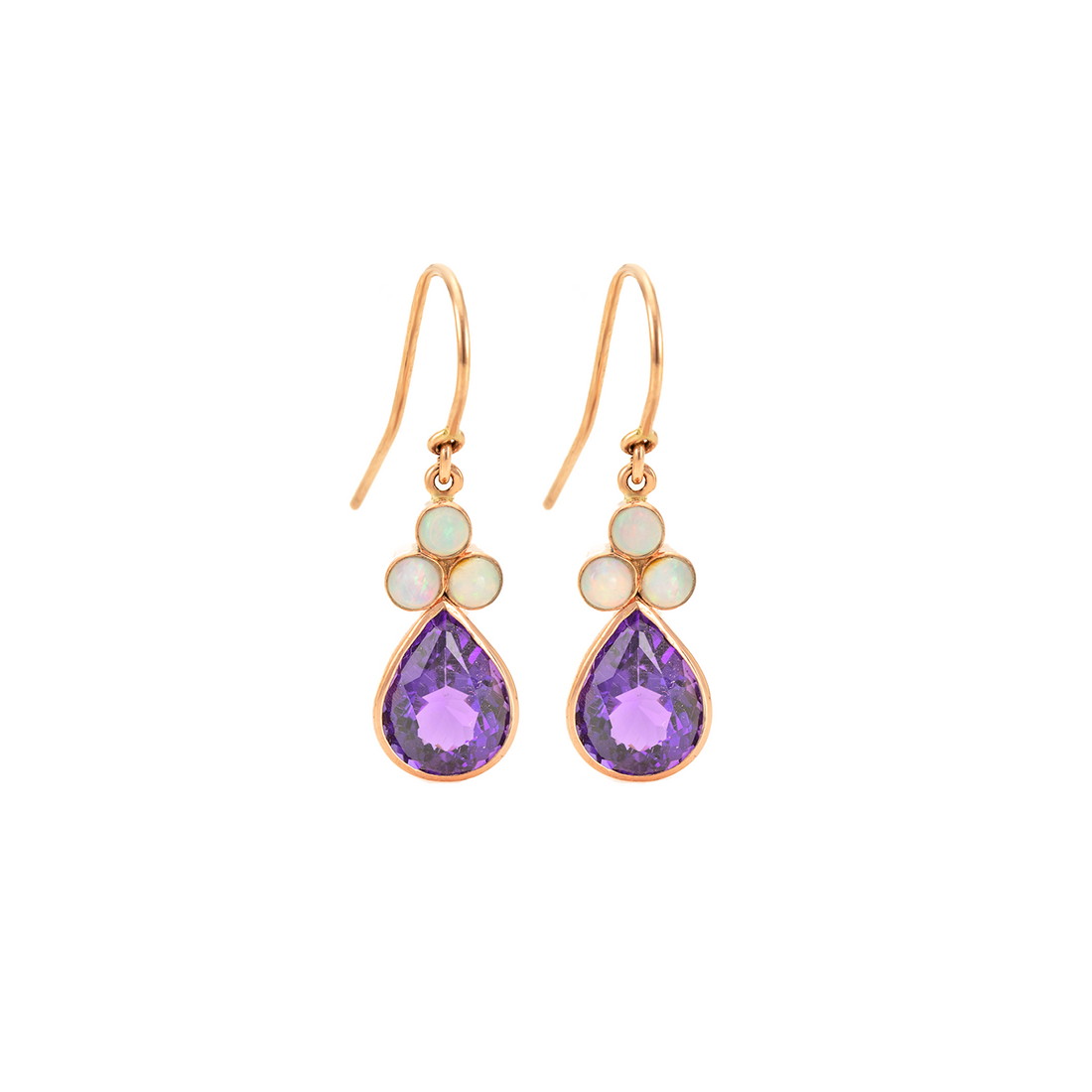 Teardrop & Trefoil Earrings