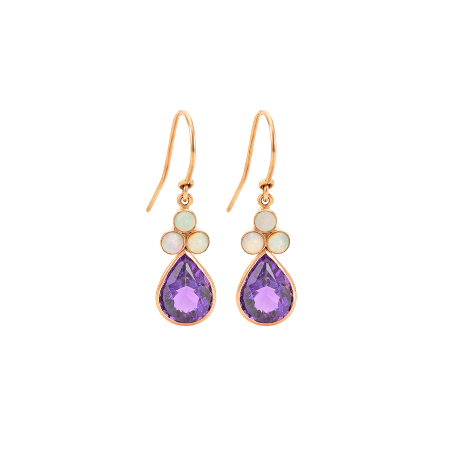 Teardrop & Trefoil Earrings