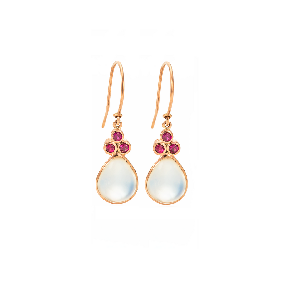 Teardrop & Trefoil Earrings