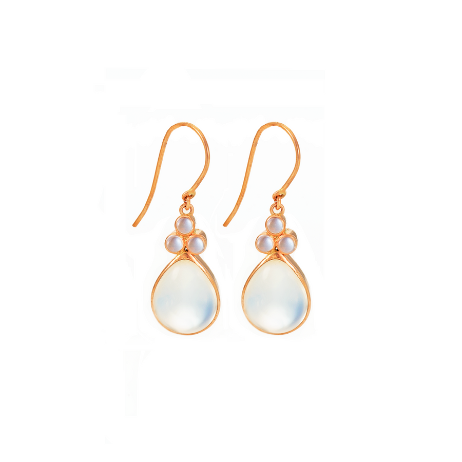 Teardrop & Trefoil Earrings