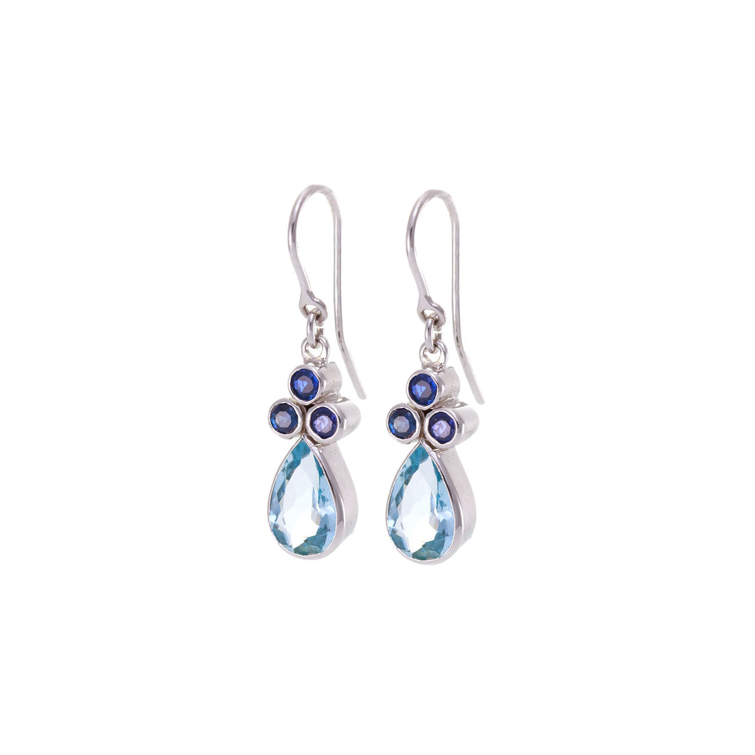 Teardrop & Trefoil Earrings