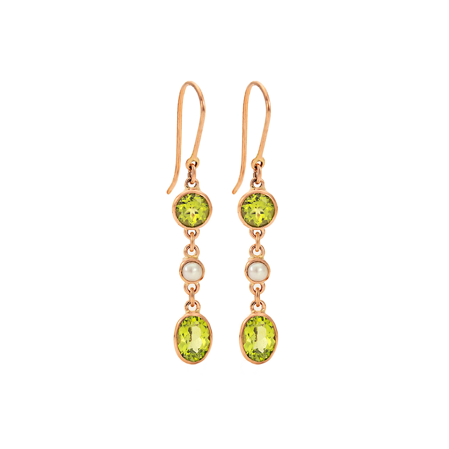 Mixed Triple Drop Earrings