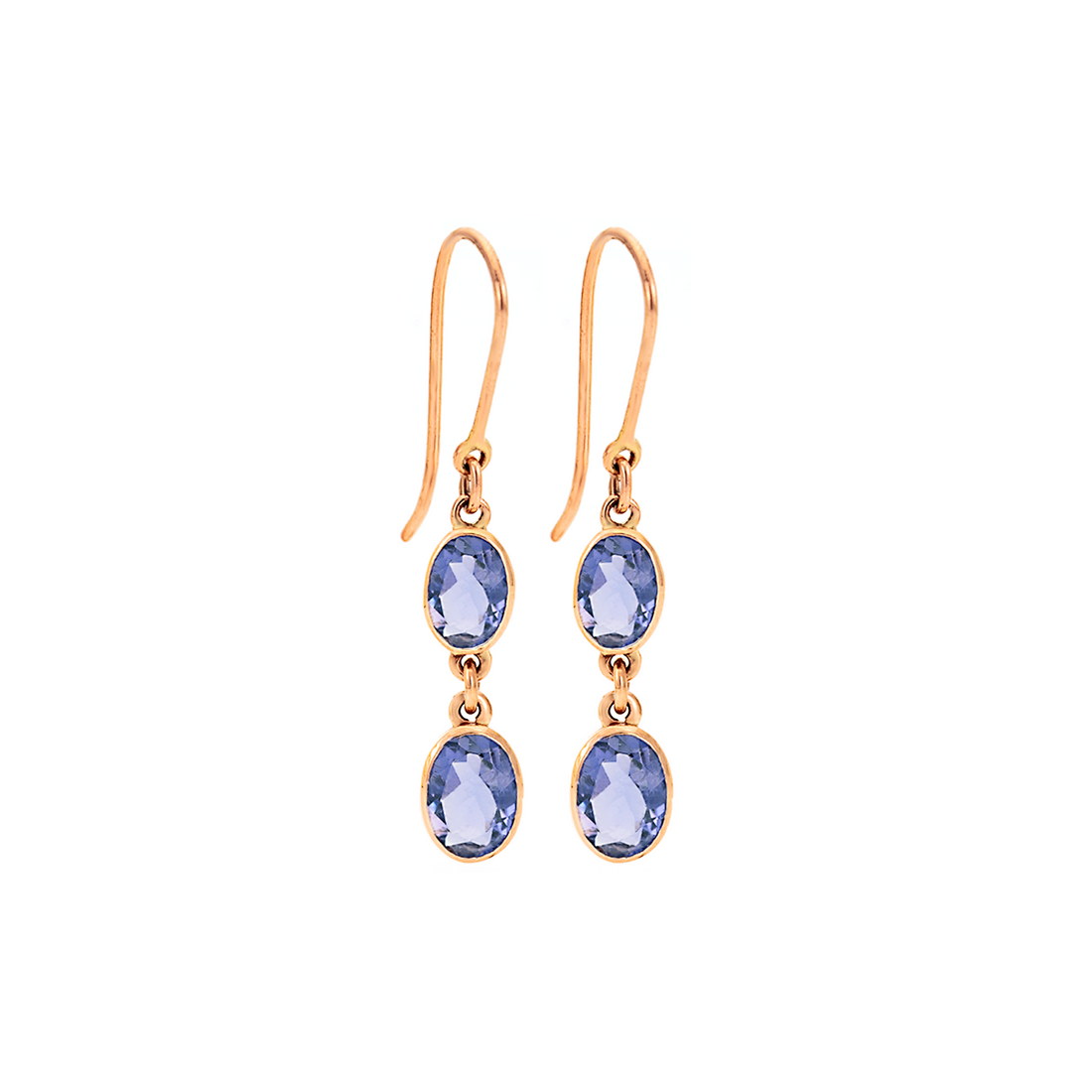 Iolite Double Drop Earrings