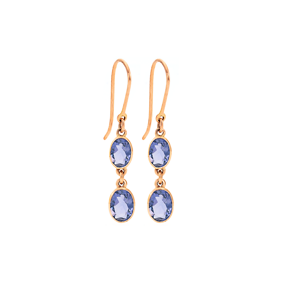 Iolite Double Drop Earrings