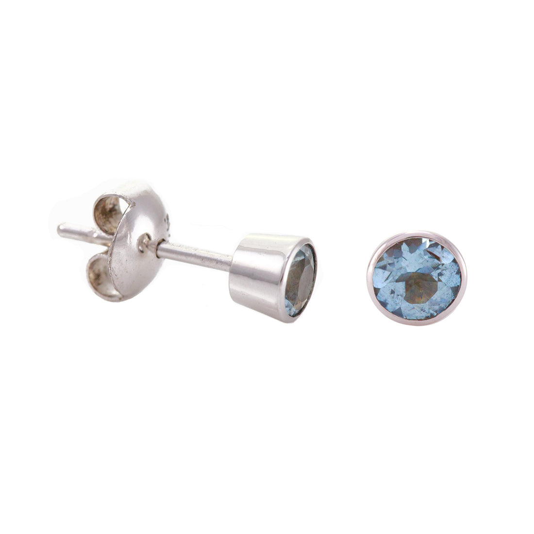 Small Round Stud Earrings