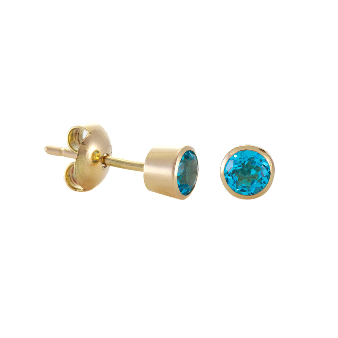 Small Round Stud Earrings