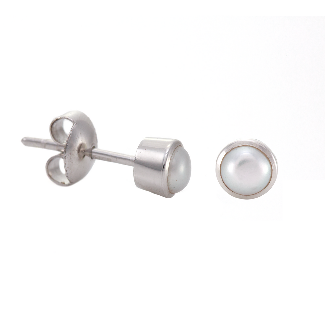 Small Round Stud Earrings