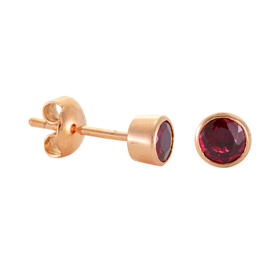 Small Round Stud Earrings