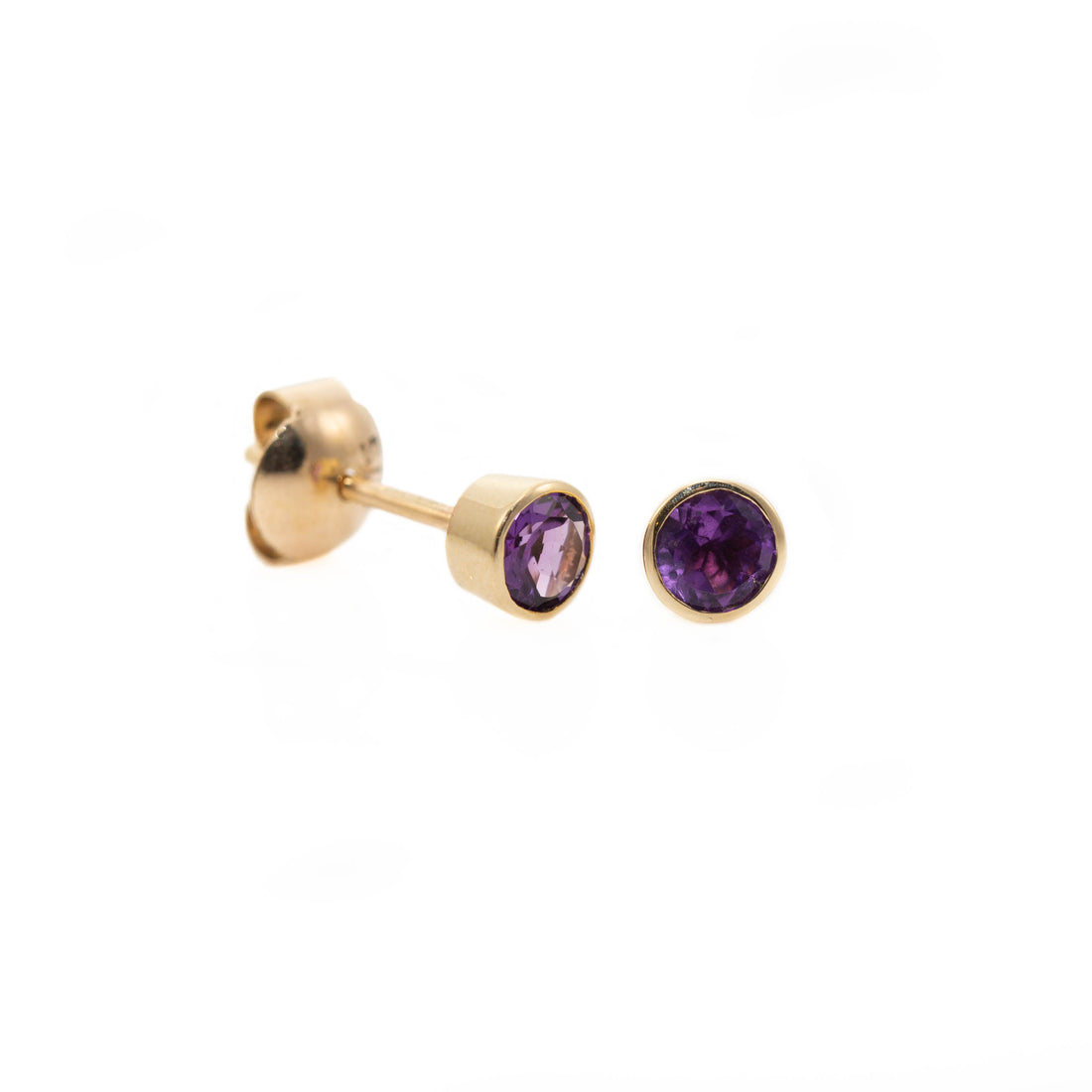 Small Round Stud Earrings