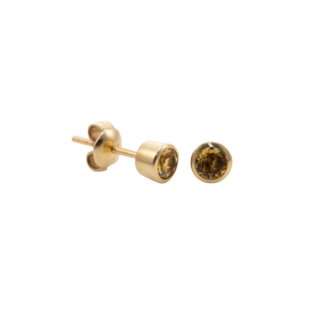 Small Round Stud Earrings