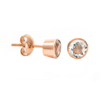 Medium Round Stud Earrings