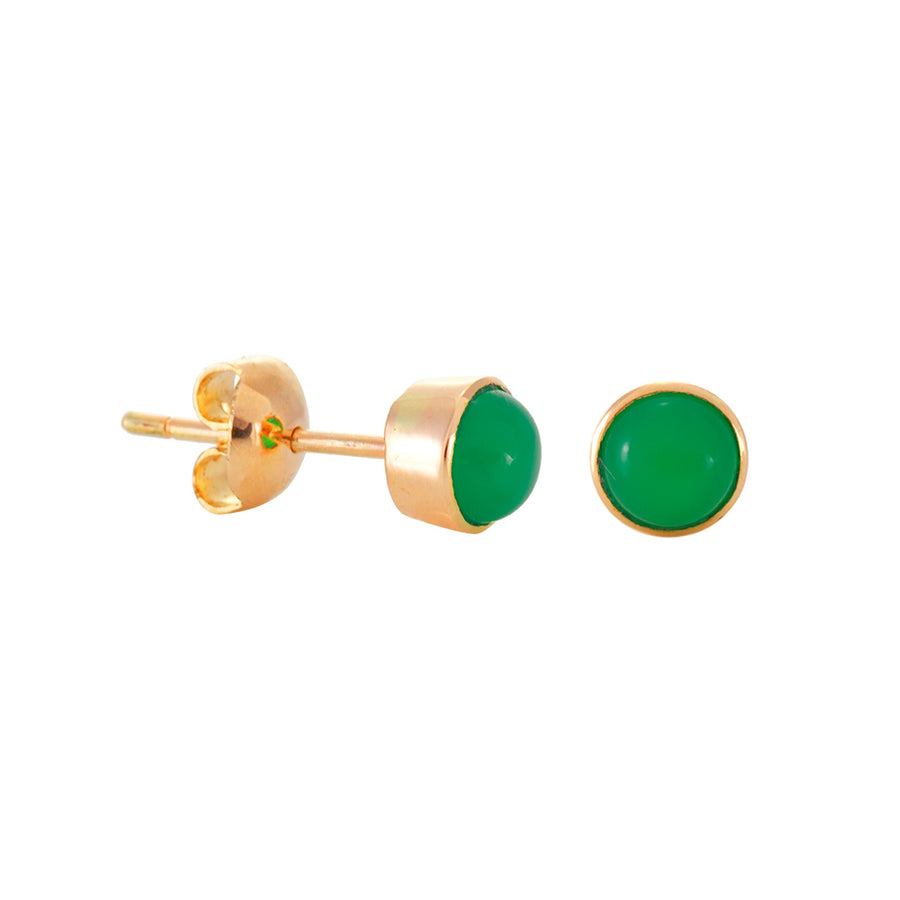 Medium Round Stud Earrings