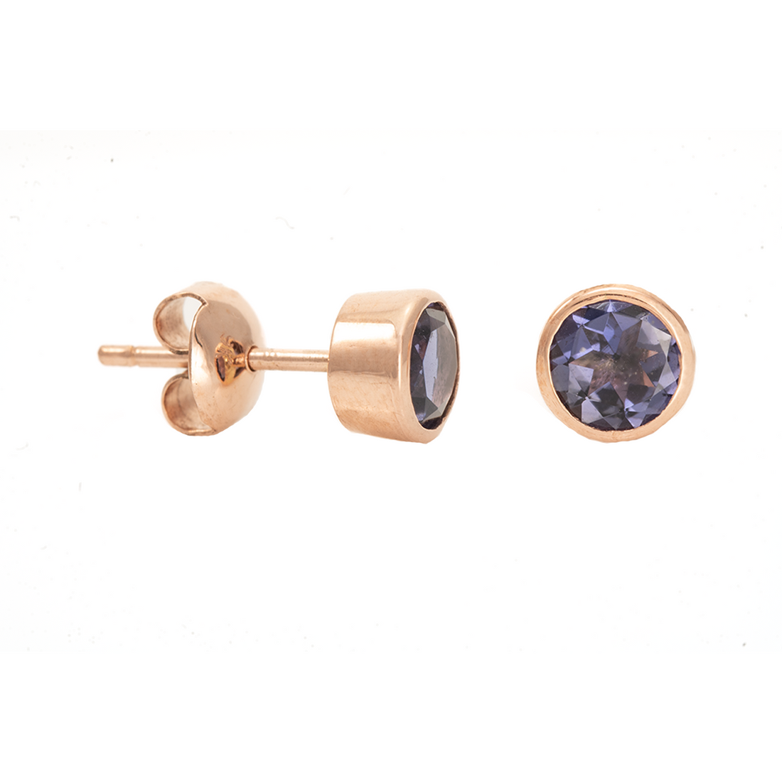 Medium Round Stud Earrings