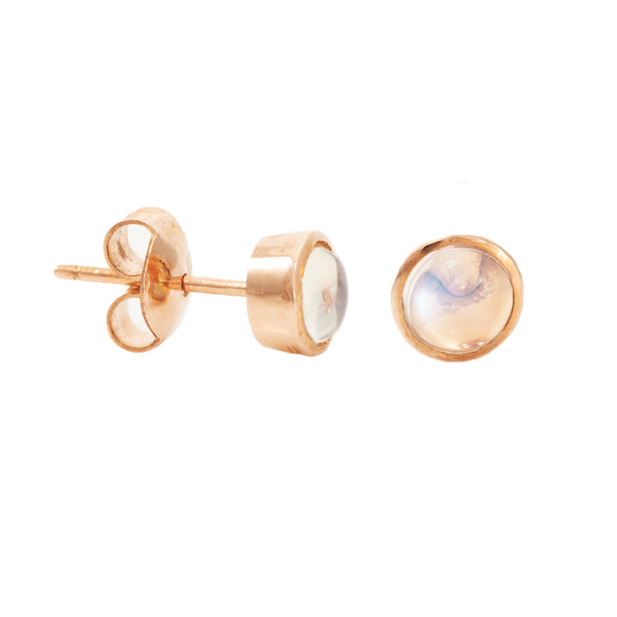 Medium Round Stud Earrings