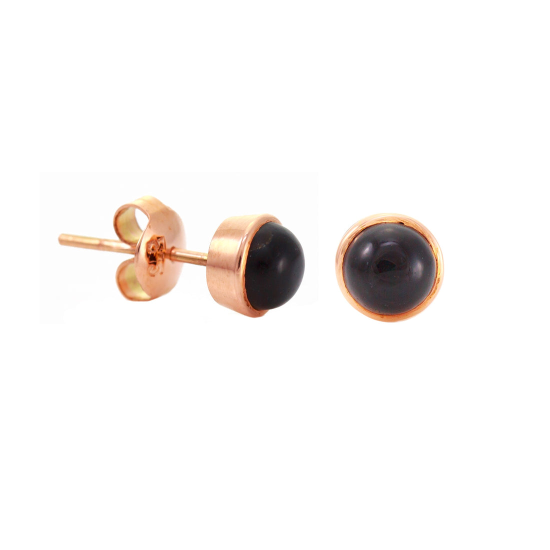 Medium Round Stud Earrings