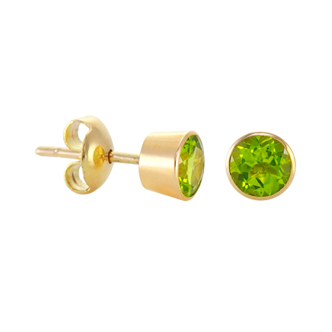 Medium Round Stud Earrings