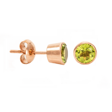 Medium Round Stud Earrings