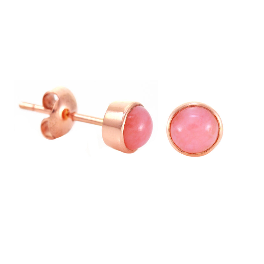 Medium Round Stud Earrings