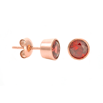 Large Round Stud Earrings