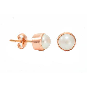 Large Round Stud Earrings