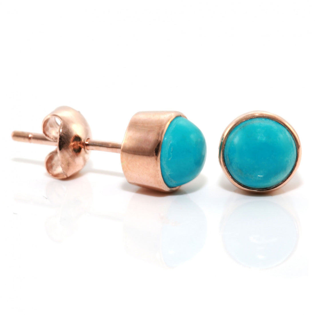 Large Round Stud Earrings