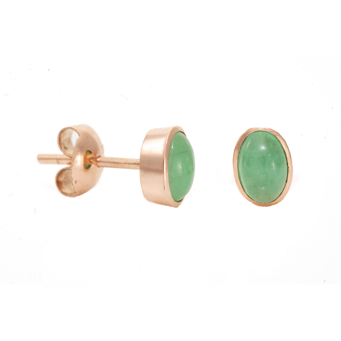 Emerald Small Oval Earring