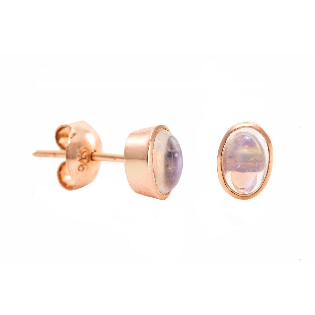 Small Oval Stud Earrings