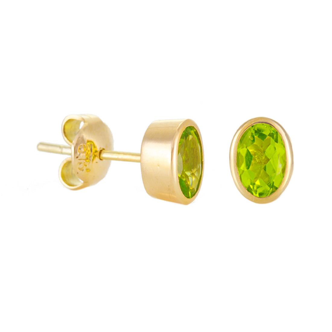 Small Oval Stud Earrings