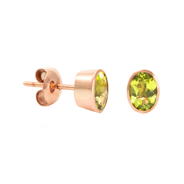 Small Oval Stud Earrings