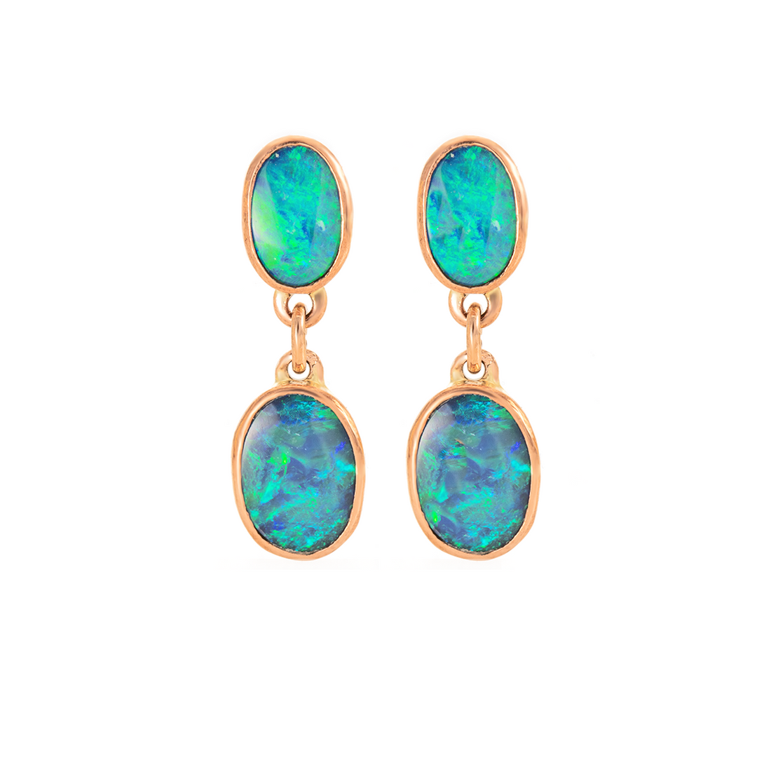 Small Double Drop Earrings