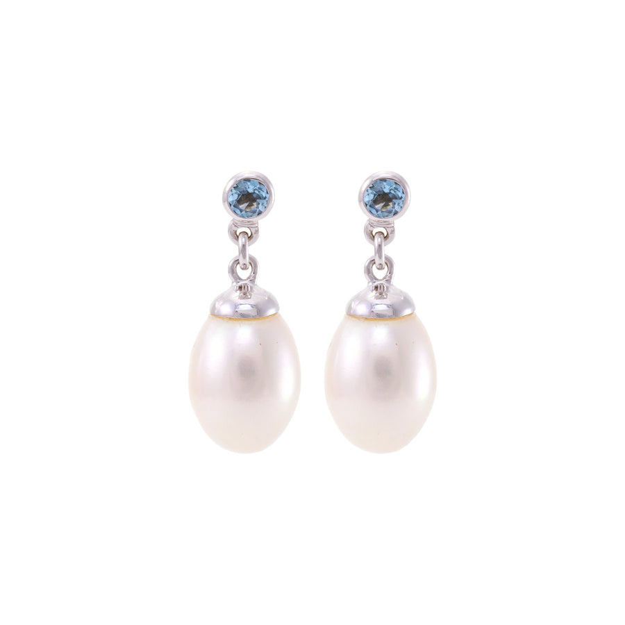 Stud & Teardrop Pearl Earrings