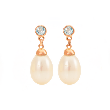 Stud & Teardrop Pearl Earrings