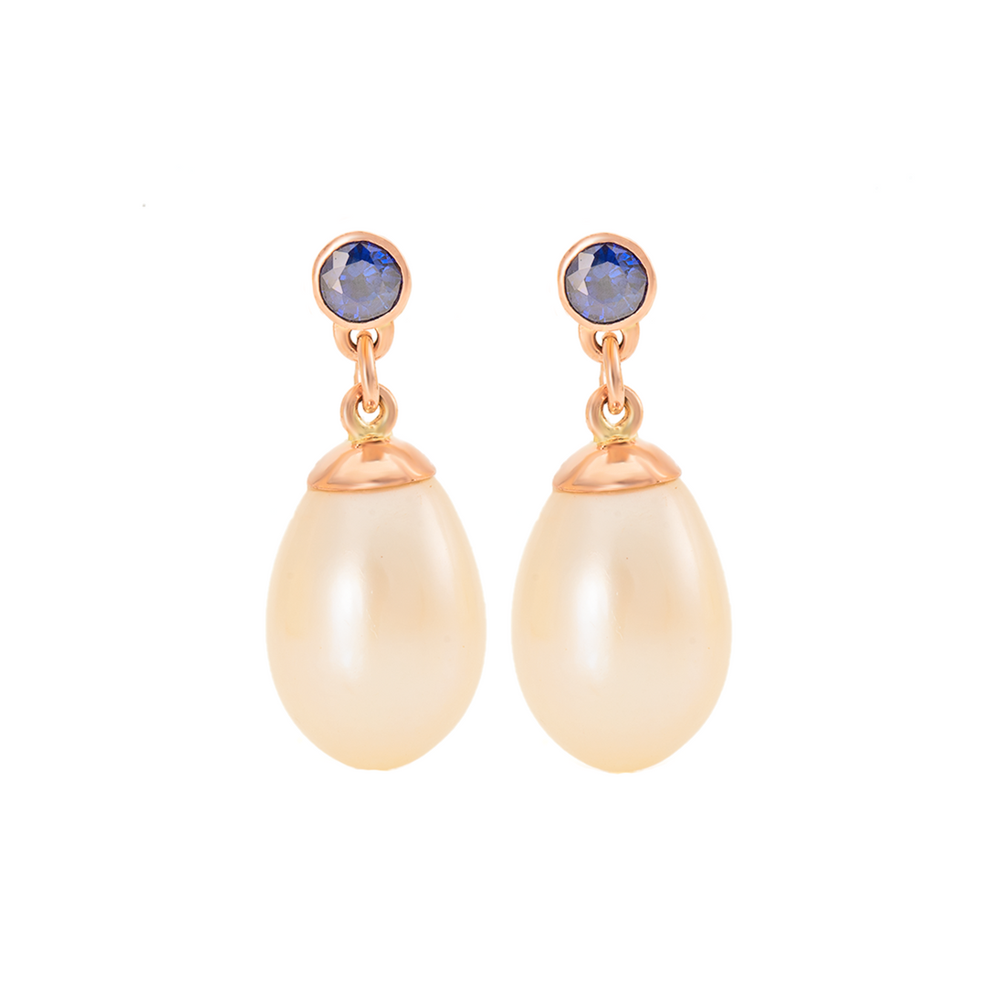 Stud & Teardrop Pearl Earrings