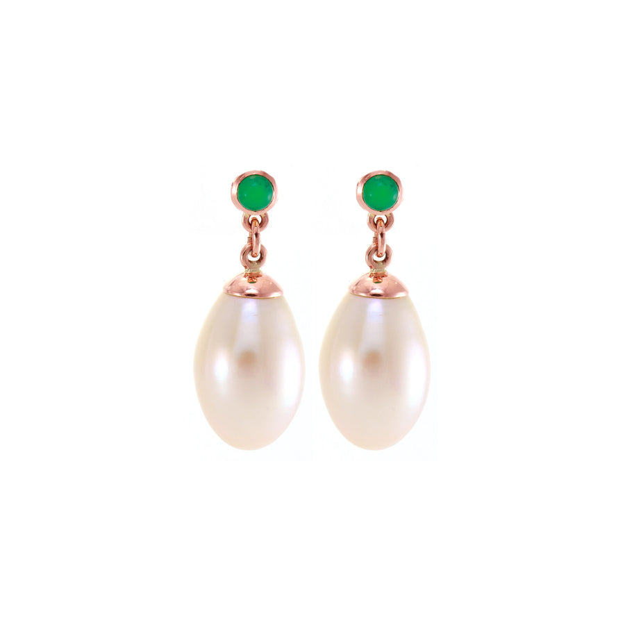 Stud & Teardrop Pearl Earrings