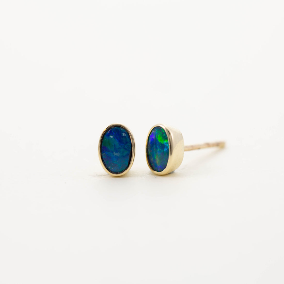 Small Oval Stud Earrings