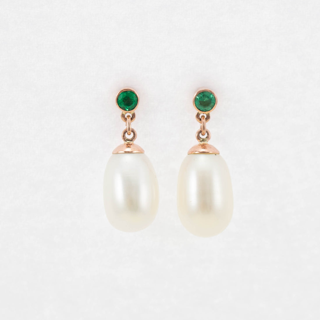 Stud & Teardrop Pearl Earrings