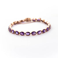 Oval Collet Set Bracelet