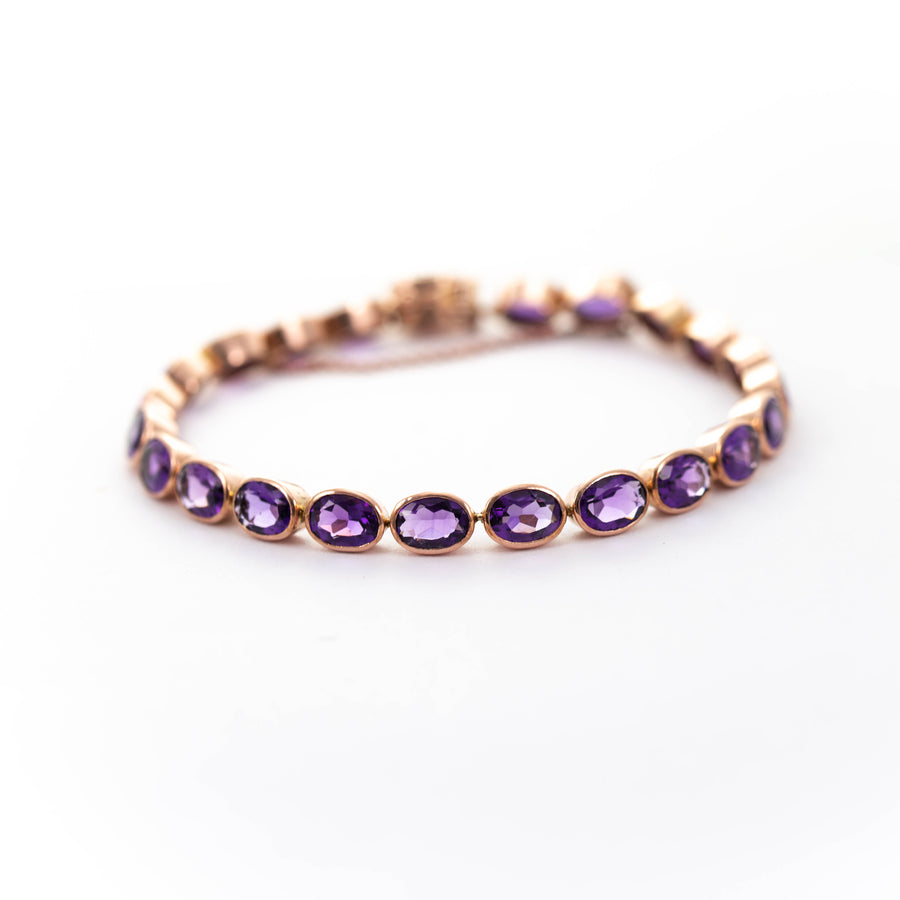 Oval Collet Set Bracelet